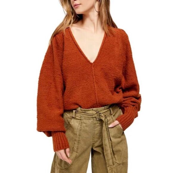 Free People Reverie V-Neck Sweater - Picture 10 of 11